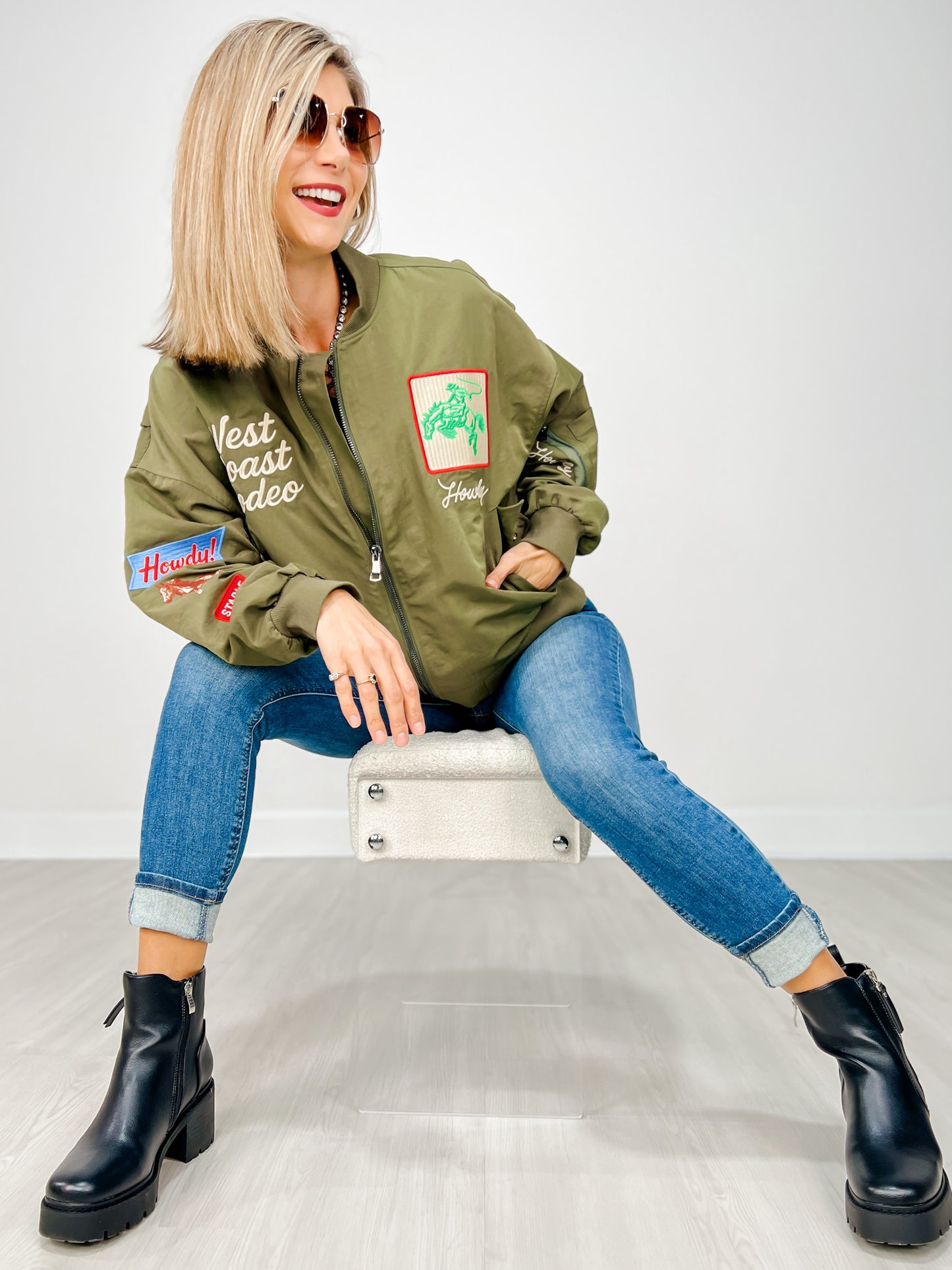 West Coast Rodeo Embroidered Bomber Jacket