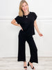 Beautiful Things Short Sleeve Top with Cropped Pants Set