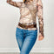 Long Sleeve Tree Camo Mesh Top