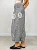 Peace Sign Pinstripe Palazzo Pants
