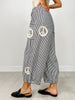 Peace Sign Pinstripe Palazzo Pants