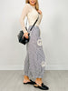 Peace Sign Pinstripe Palazzo Pants
