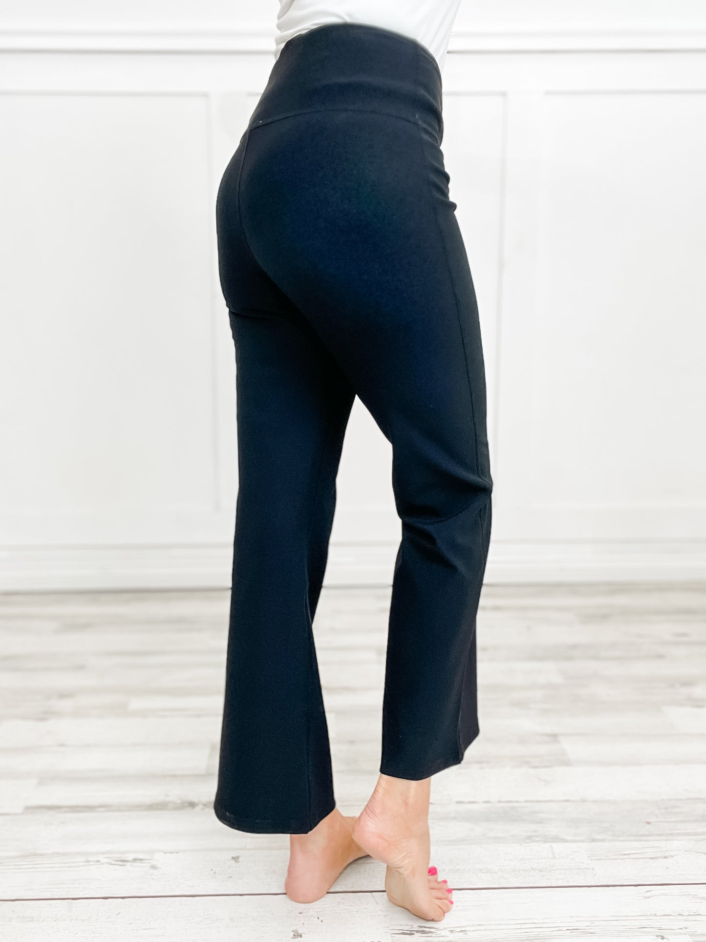 I Want It That Way High Waisted Solid Knit Flare Pants