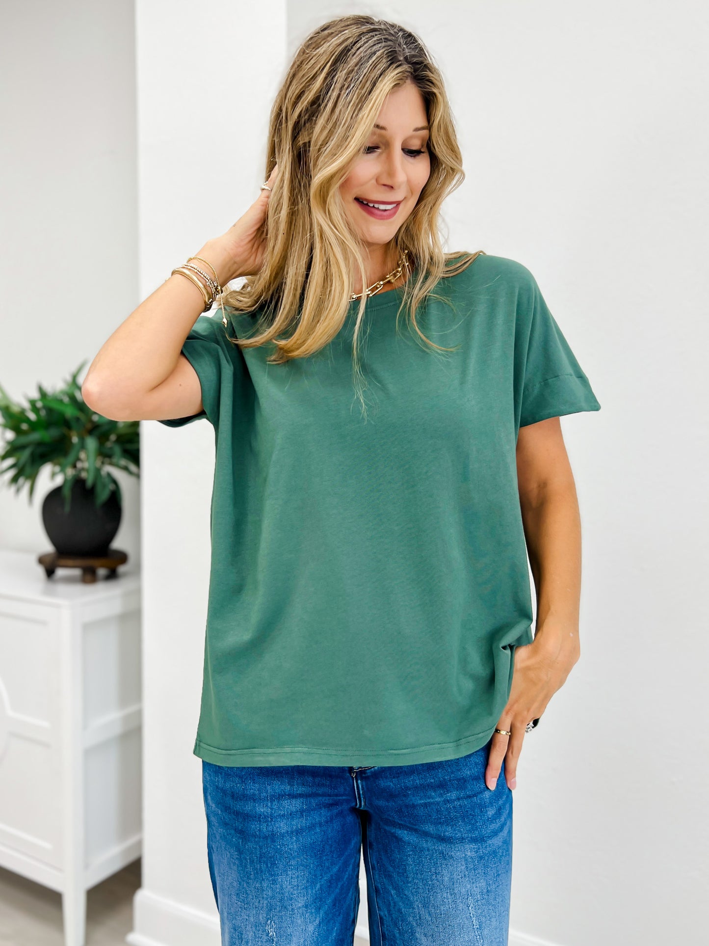 Shoreline Pima Cotton Slouchy Tee