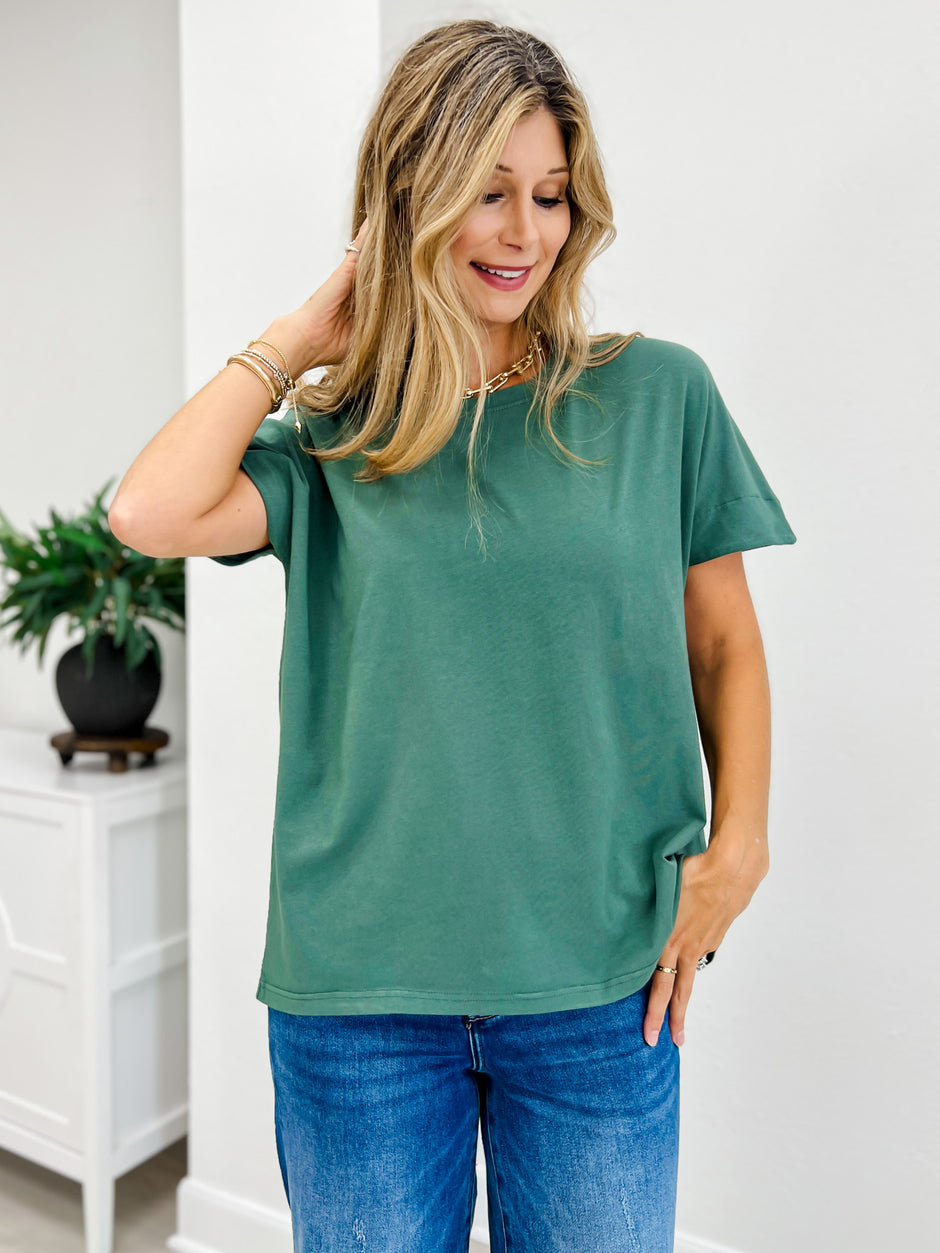 Shoreline Pima Cotton Slouchy Tee