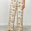Floral print ankle-length pants