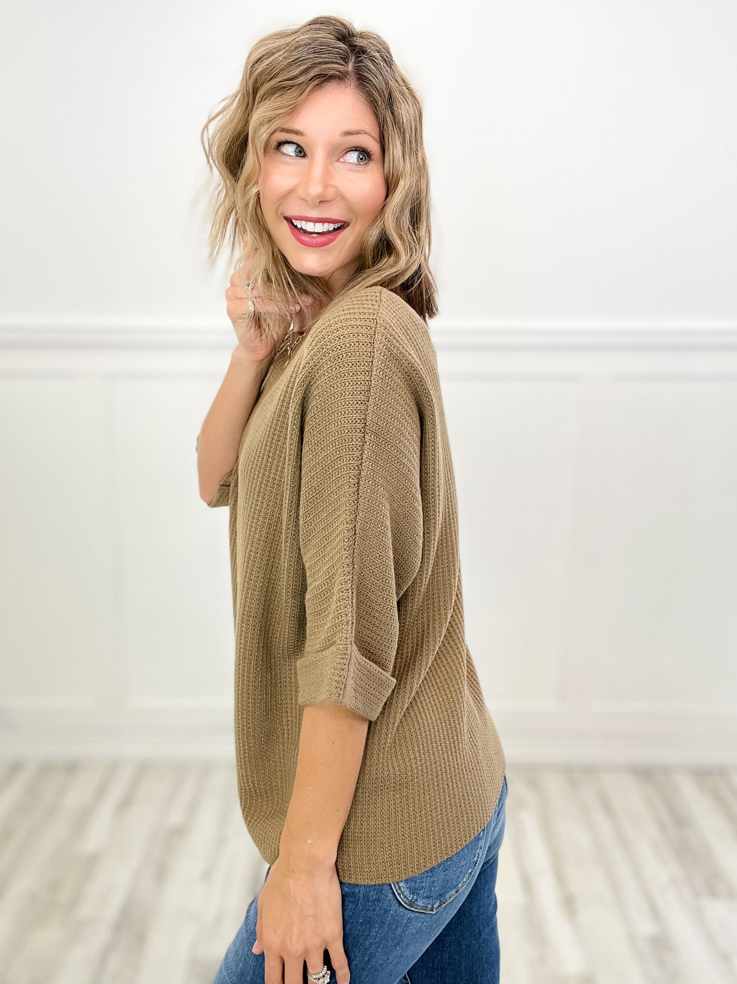 Loose Dolman Sleeve Sweater Top