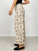Floral print ankle-length pants