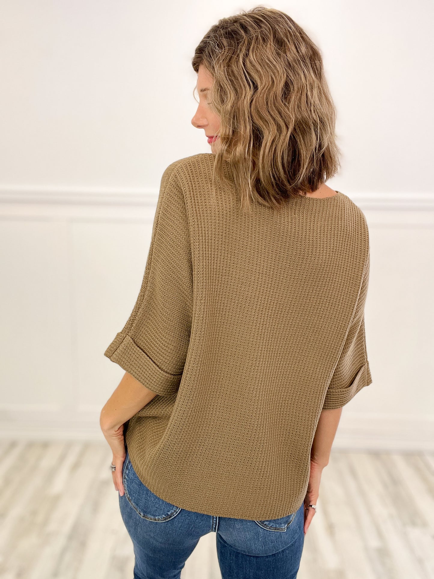 Loose Dolman Sleeve Sweater Top