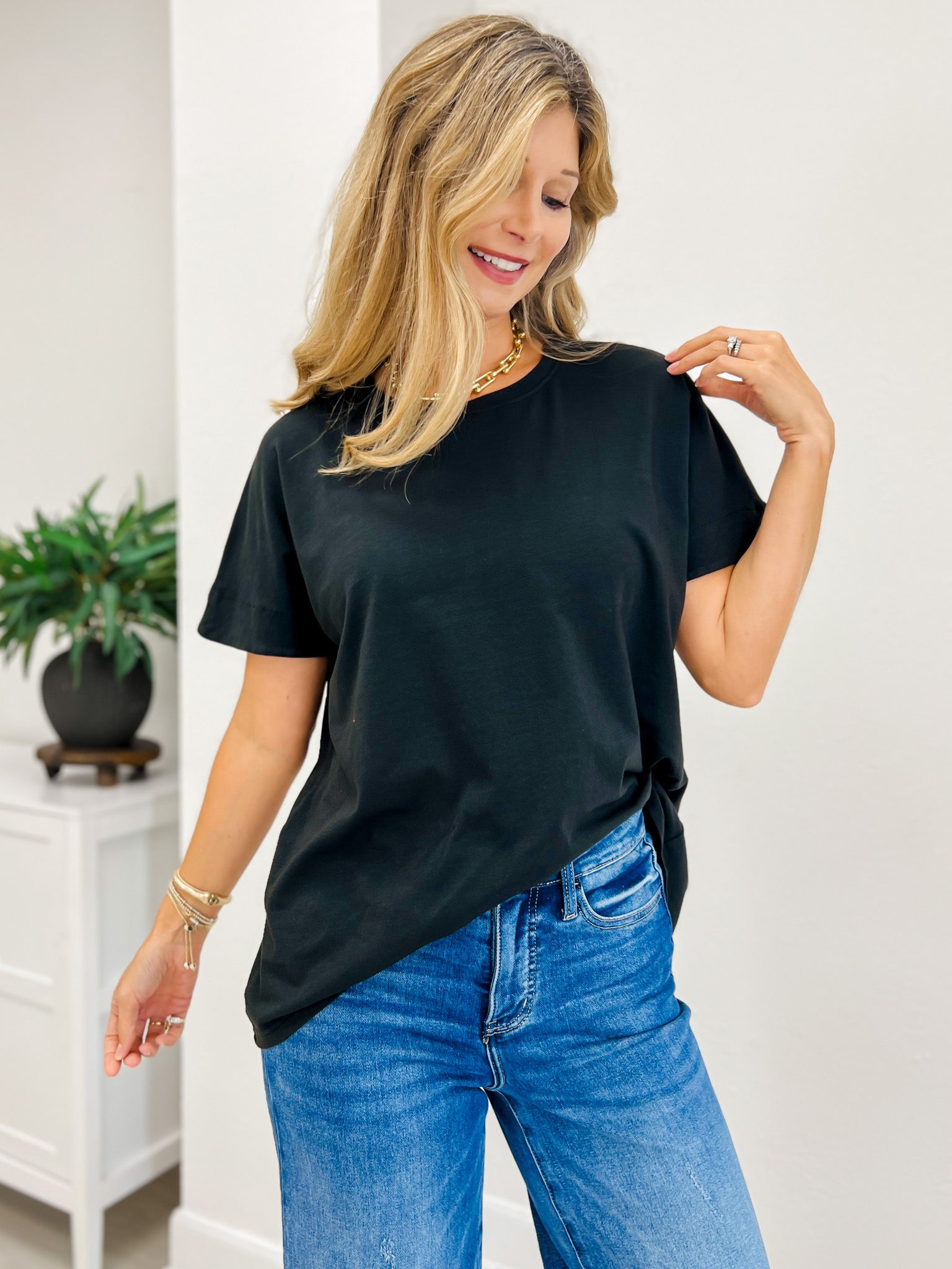 Shoreline Pima Cotton Slouchy Tee