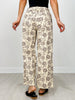 Floral print ankle-length pants