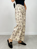 Floral print ankle-length pants