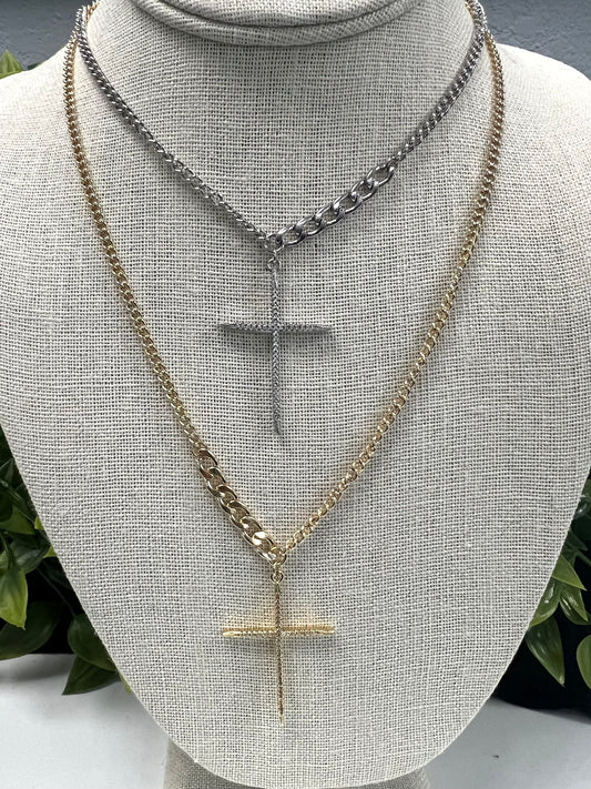 Crystal Cross Necklace