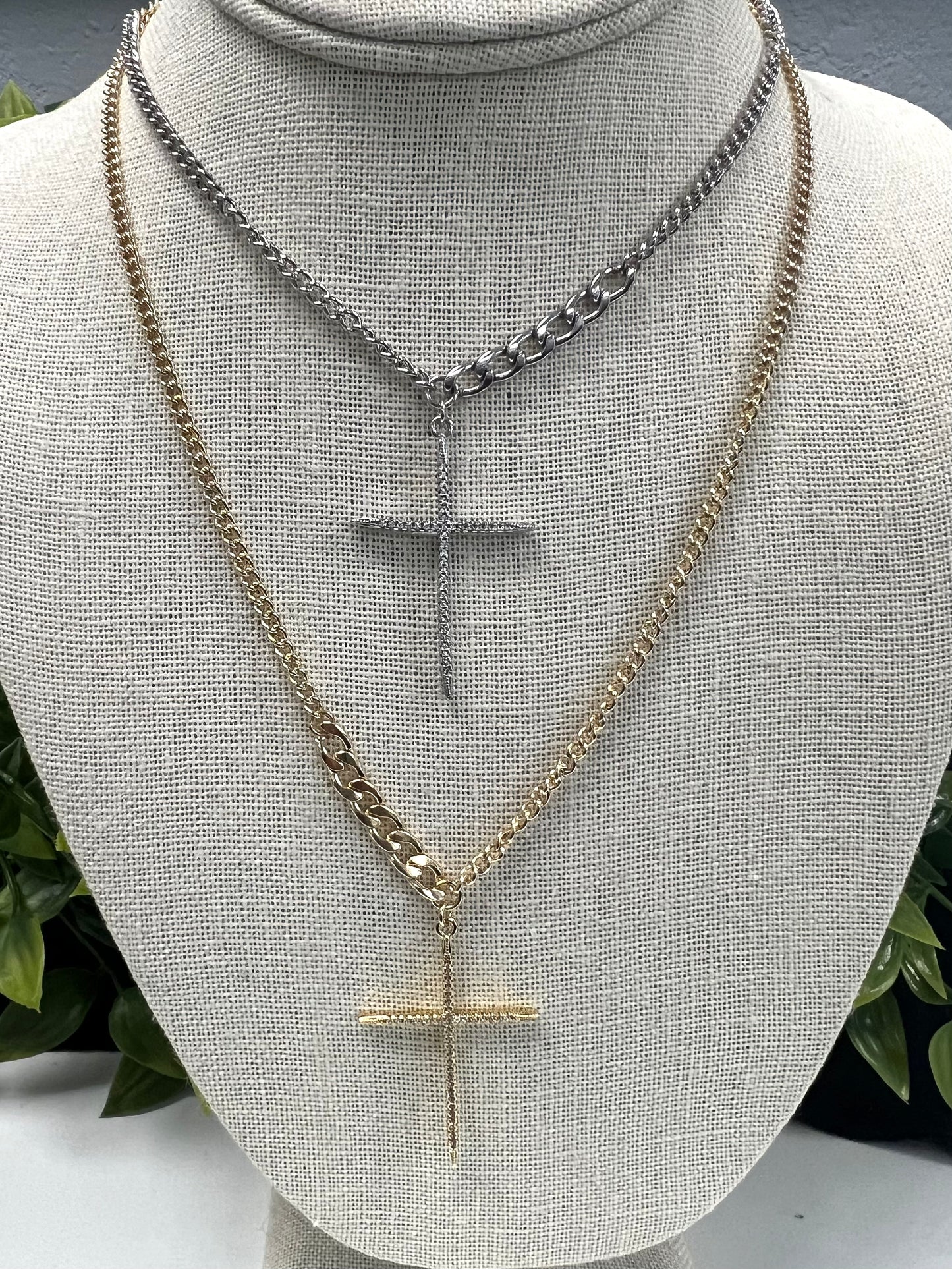 Crystal Cross Necklace