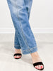 Judy Blue SUPERSTAR Double Button High Rise Star Wide Leg Jeans