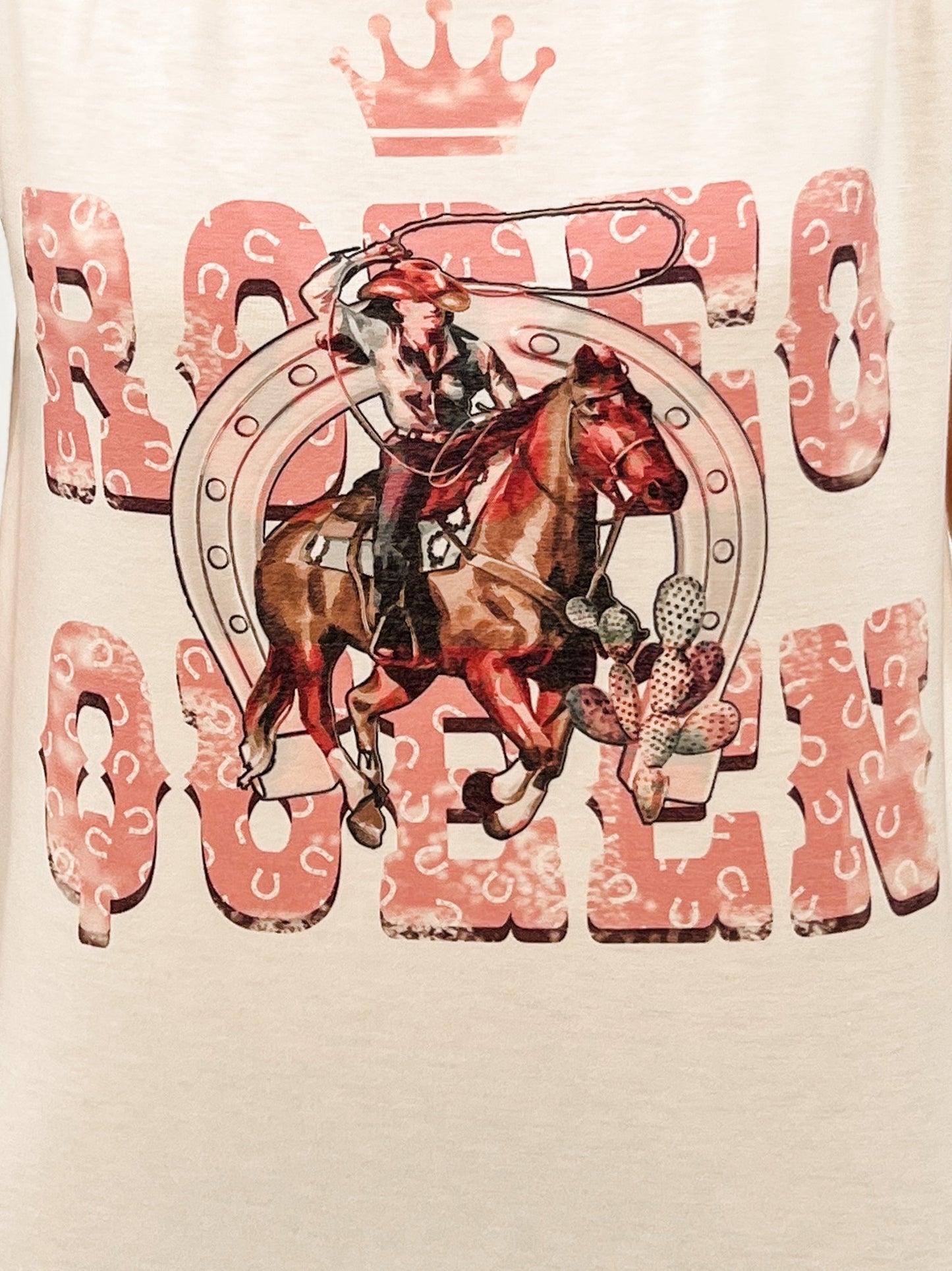 Rodeo Queen Graphic Sleeveless Top