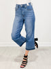 Judy Blue SHAPE OF YOU High Rise Tummy Control Cropped Wide Leg Jeans