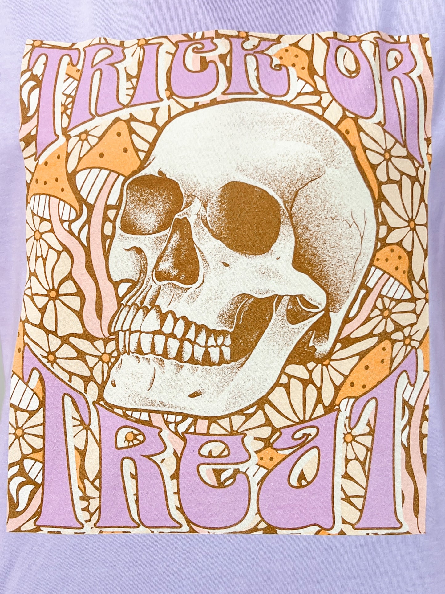 Vintage Skull Trick or Treat Graphic Tee