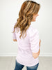 Puff Sleeve Textured Knit Top with Round Neckline