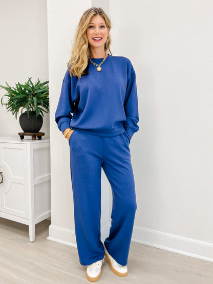 Scuba Crewneck Pullover & Pants Set-A