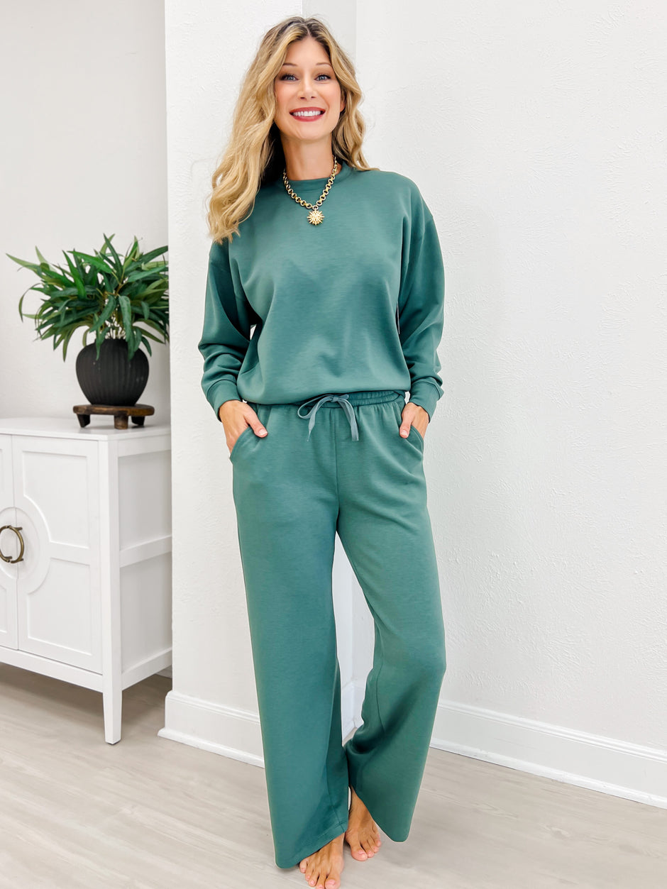 Scuba Crewneck Pullover & Pants Set-B