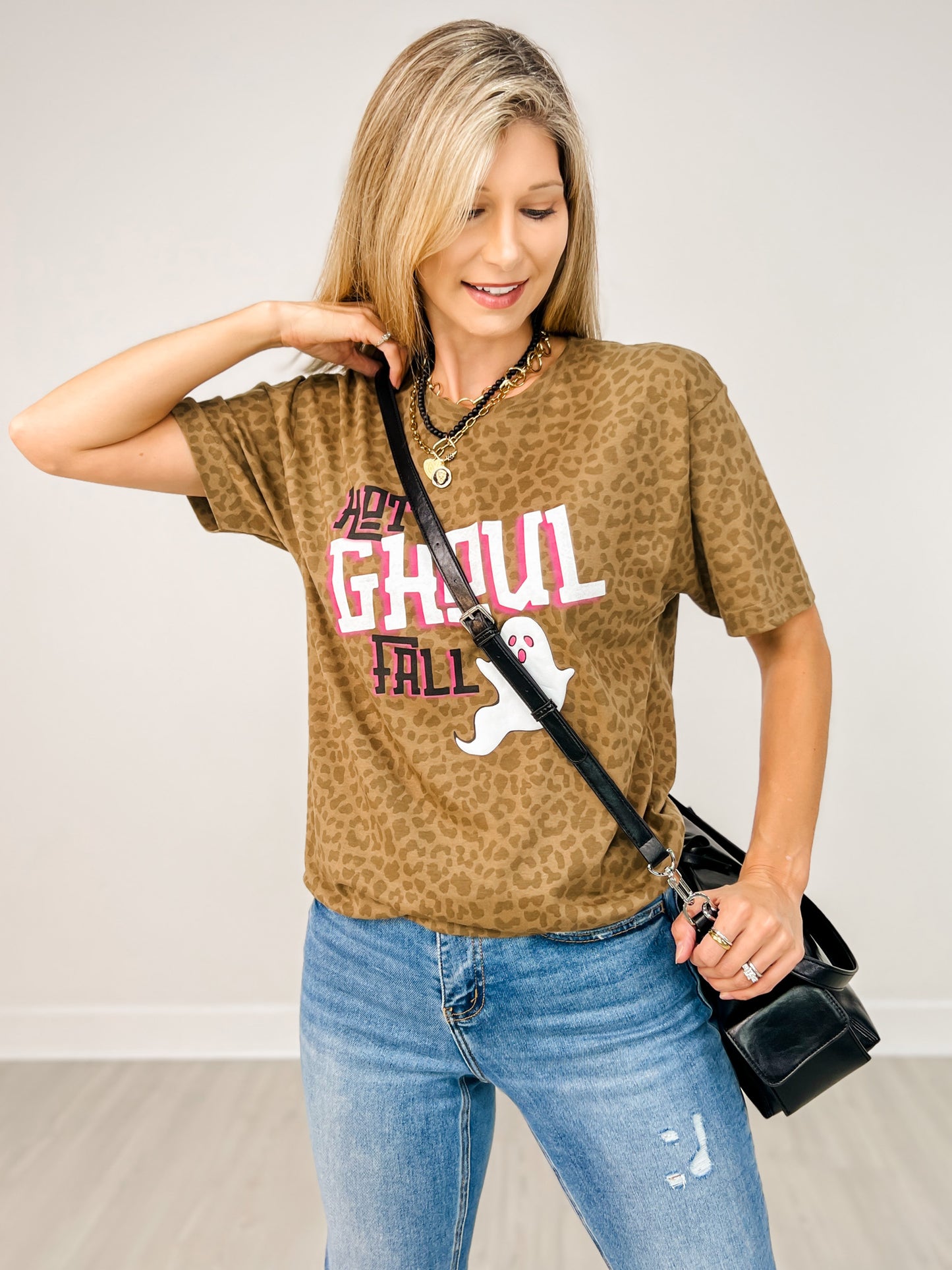 Hot Ghoul Fall Embellished Graphic Tee