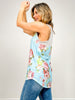 Floral Print Sleeveless Woven Top