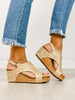Corkys Carley Wedges in Light Gold Raffia