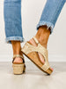 Corkys Carley Wedges in Light Gold Raffia