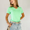 The Lucy Short Sleeve V-Neck Tee - Summer Vibes