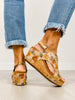 Corkys Carley Wedges in Camel Washed Flower