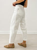 Judy Blue CLEAN SLATE High Waist Rigid Magic Barrel White Denim
