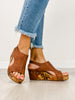 Corkys Carley Wedges in Cognac Tumbled