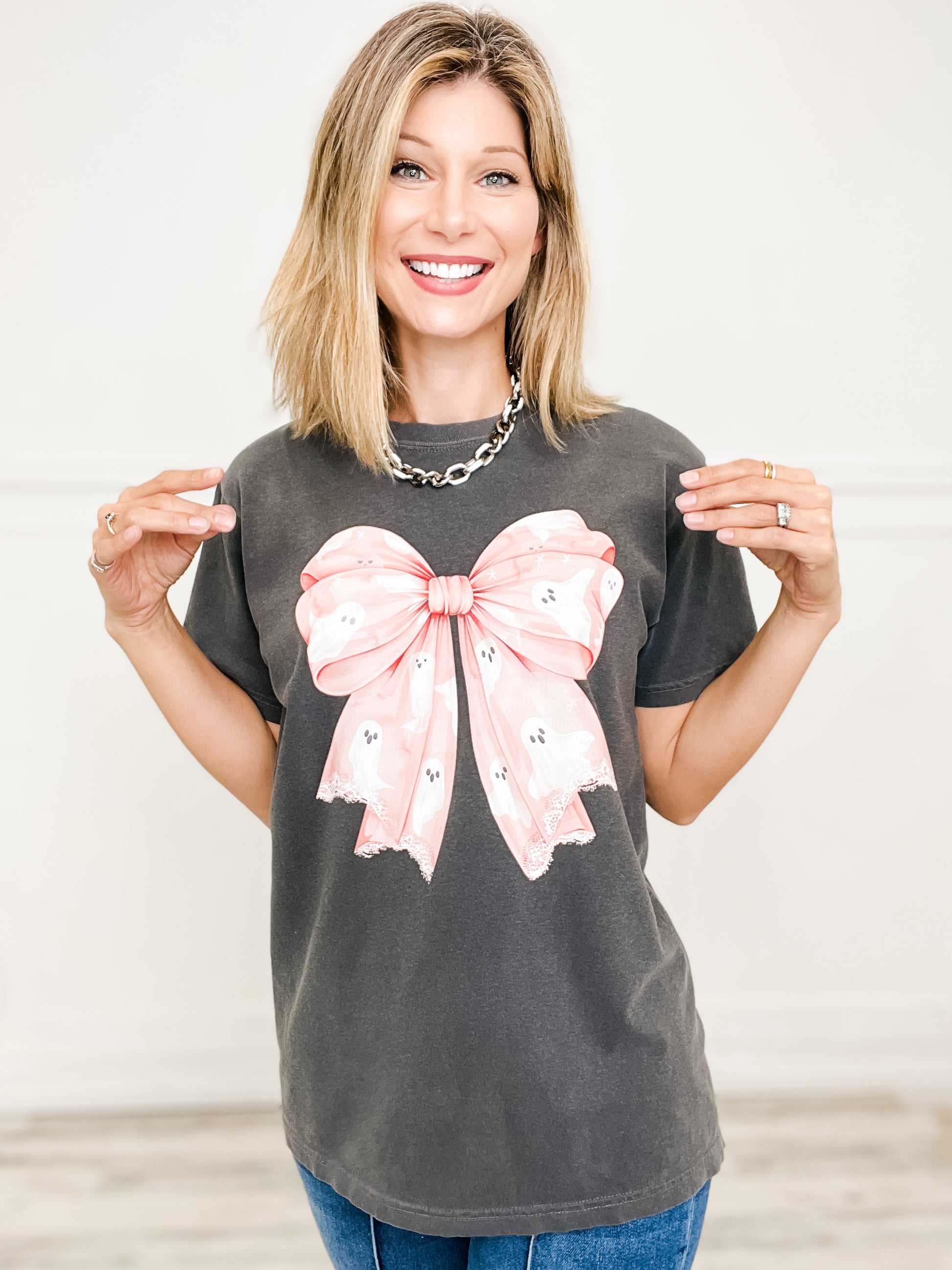 Coquette Spooky Bow Graphic Tee