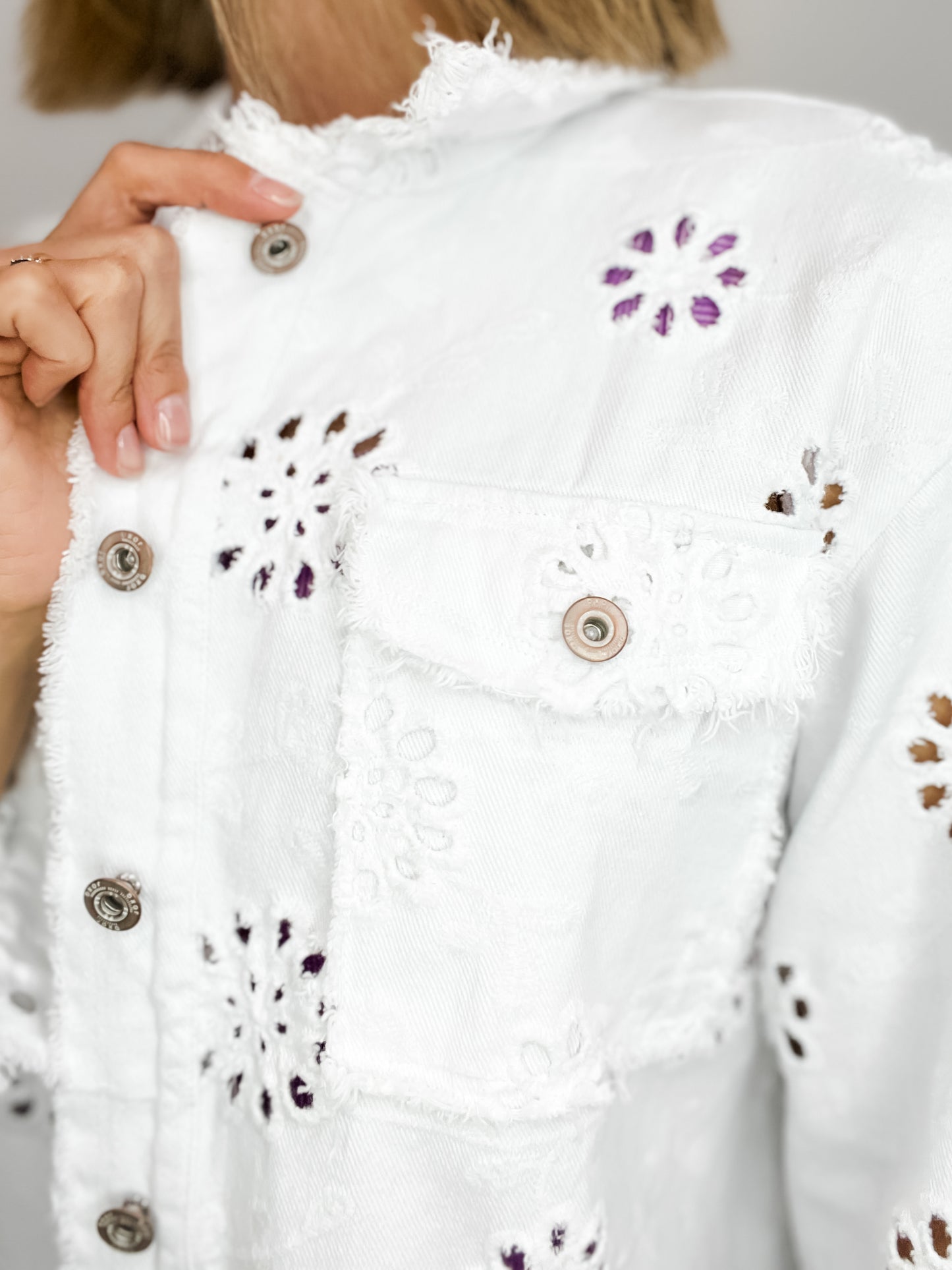 Summer Vibing Lightweight Embroidered Jacket