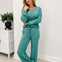 Soft Melange Long Sleeve Tee & Pants Set-B