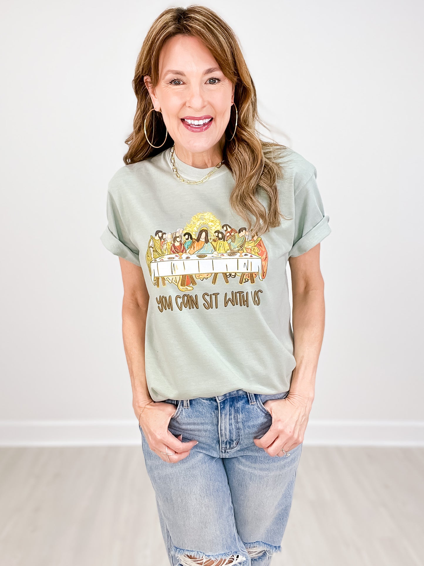 You Can Sit With Us Easter Graphic Tee