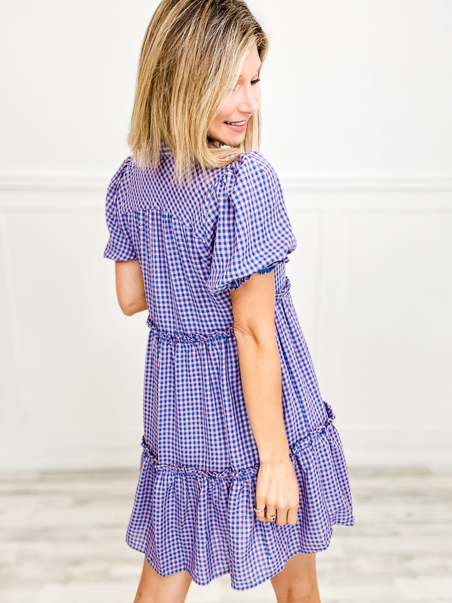 Sundays Are Sweet Ruffle Trim Collar Dress