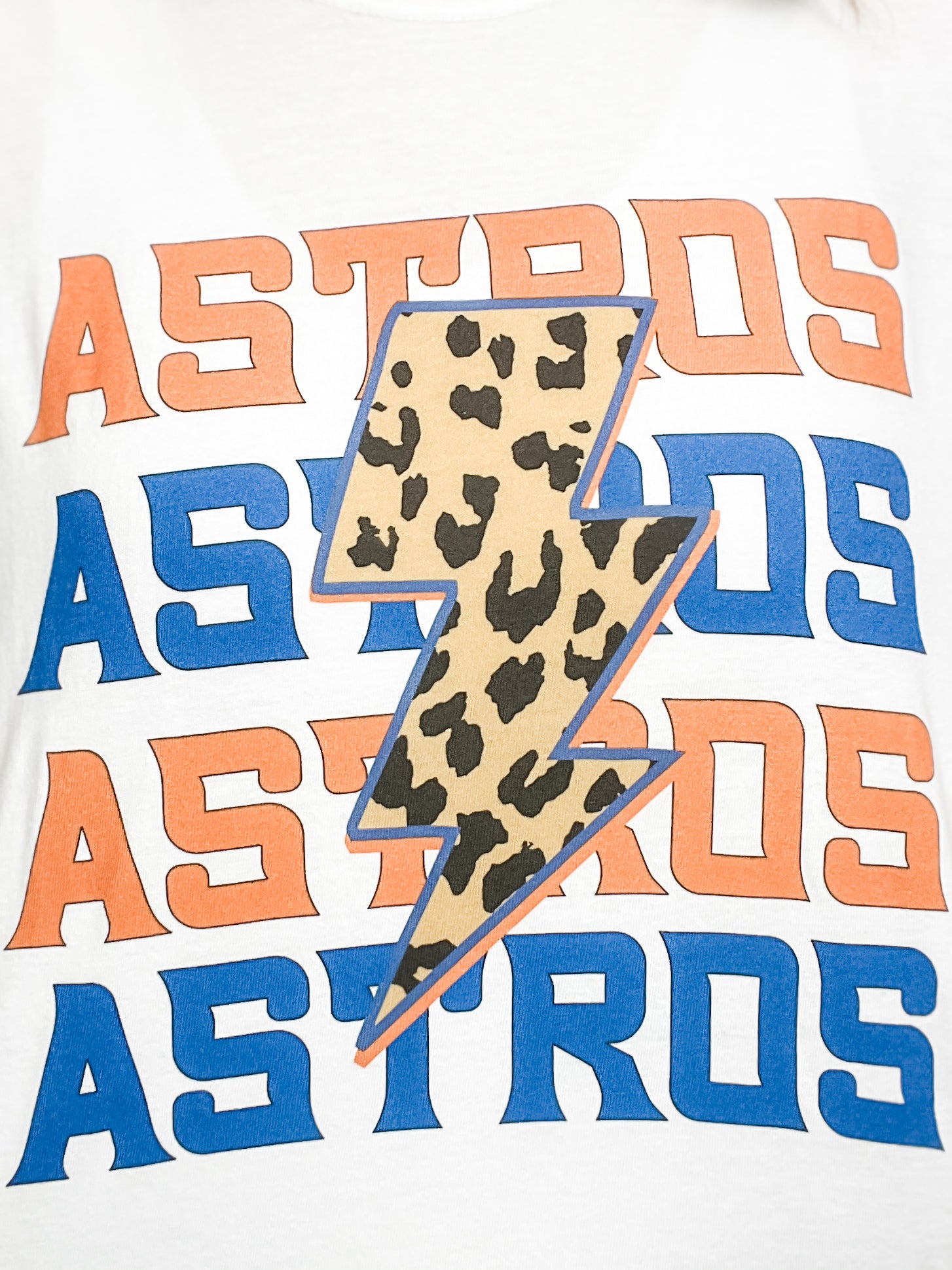 Leopard Lightning Baseball Graphic Tee