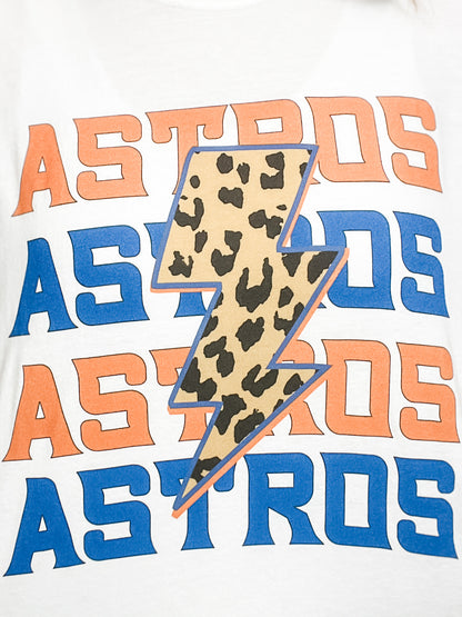 Leopard Lightning Baseball Graphic Tee