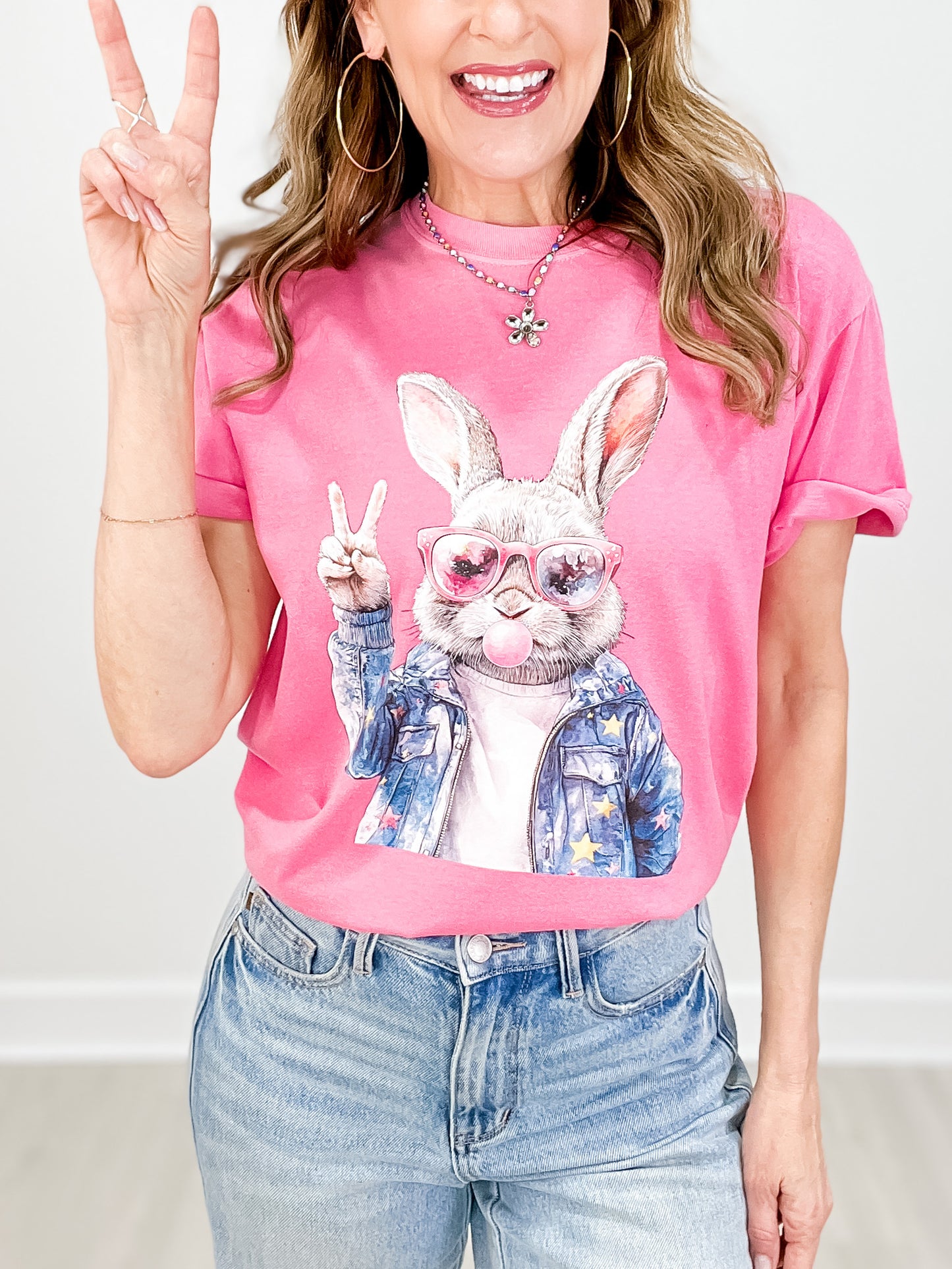 Cool Easter Rabbit Graphic Tee