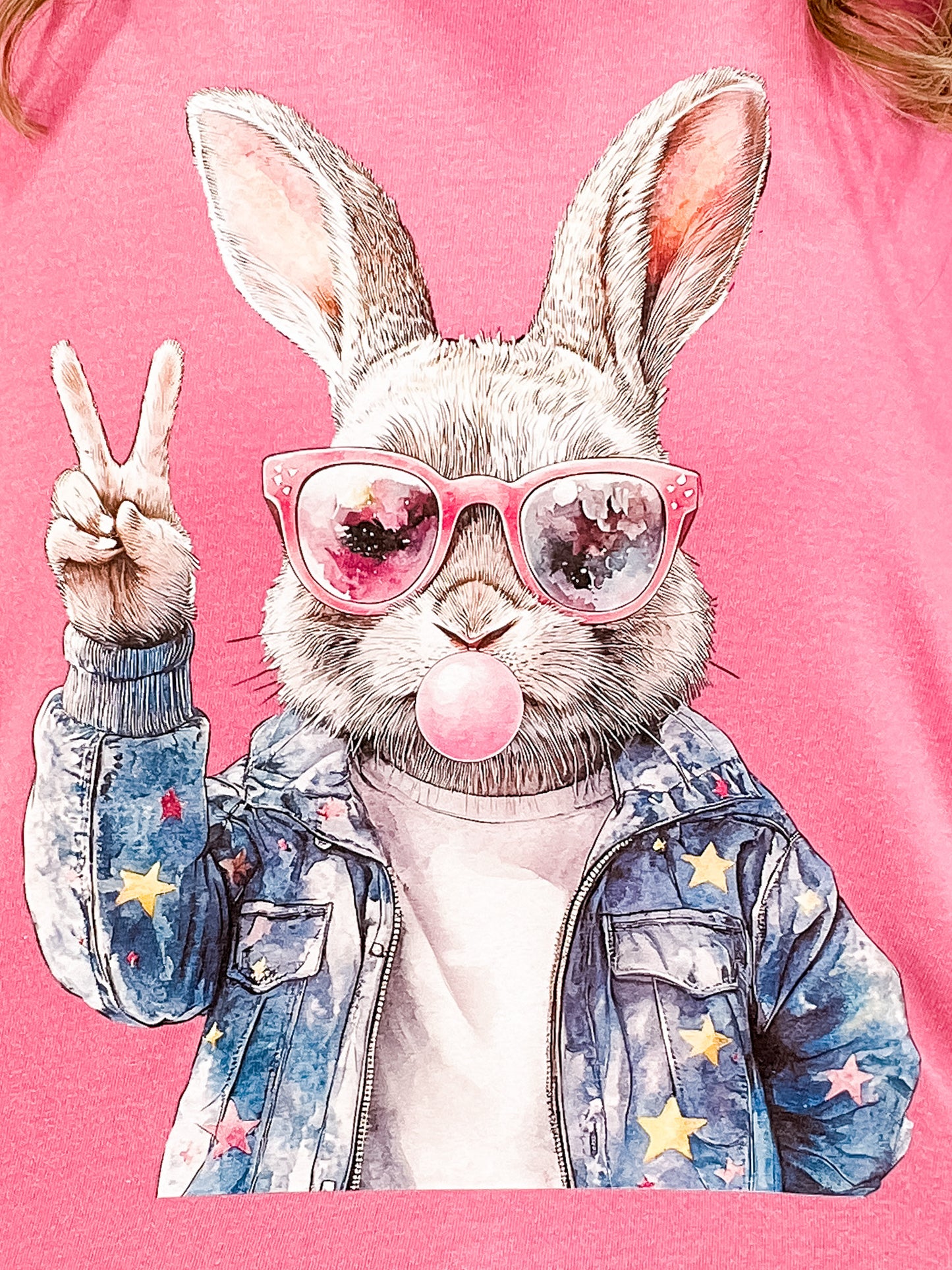 Cool Easter Rabbit Graphic Tee