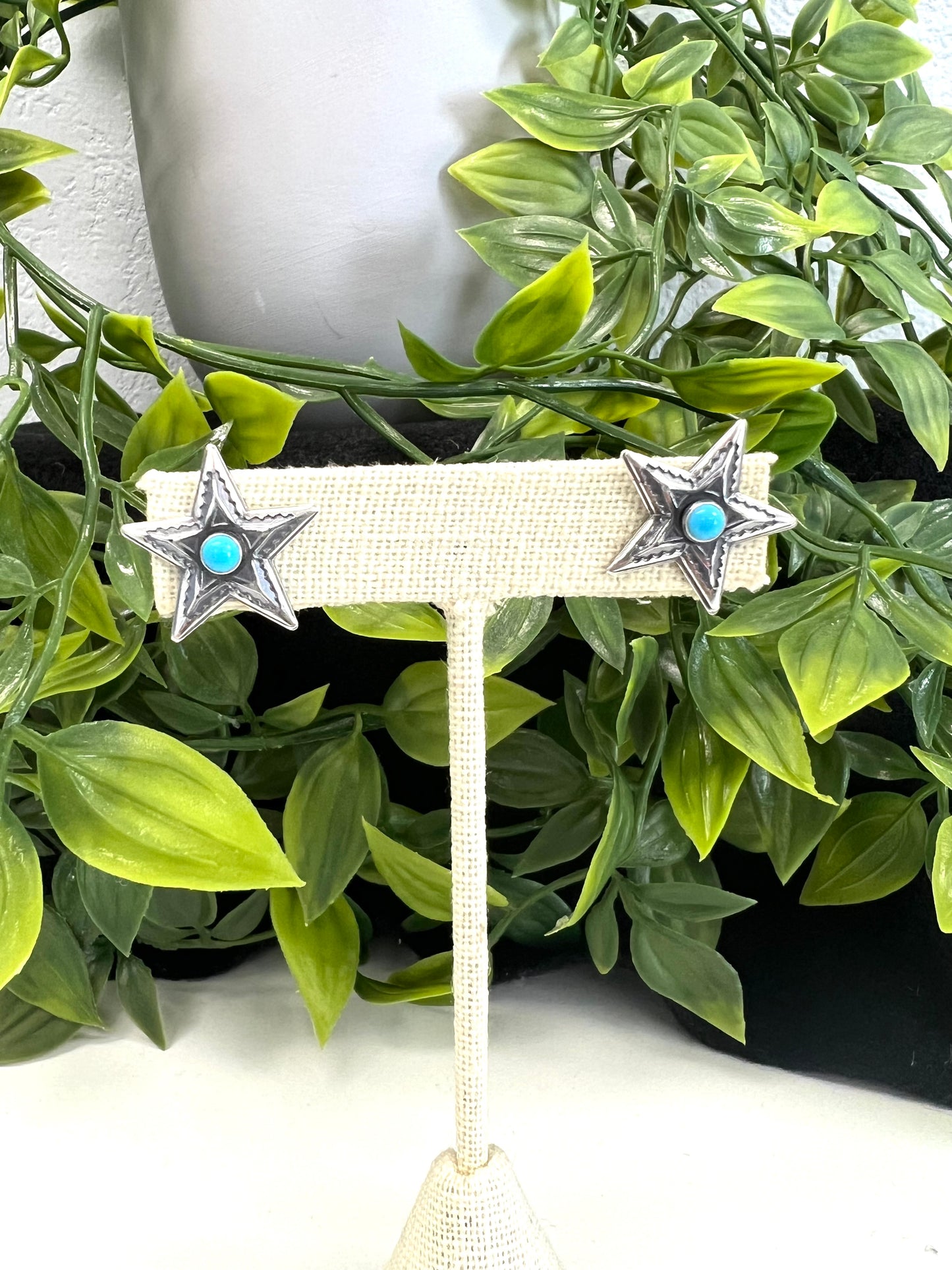 Turquoise Star Earrings