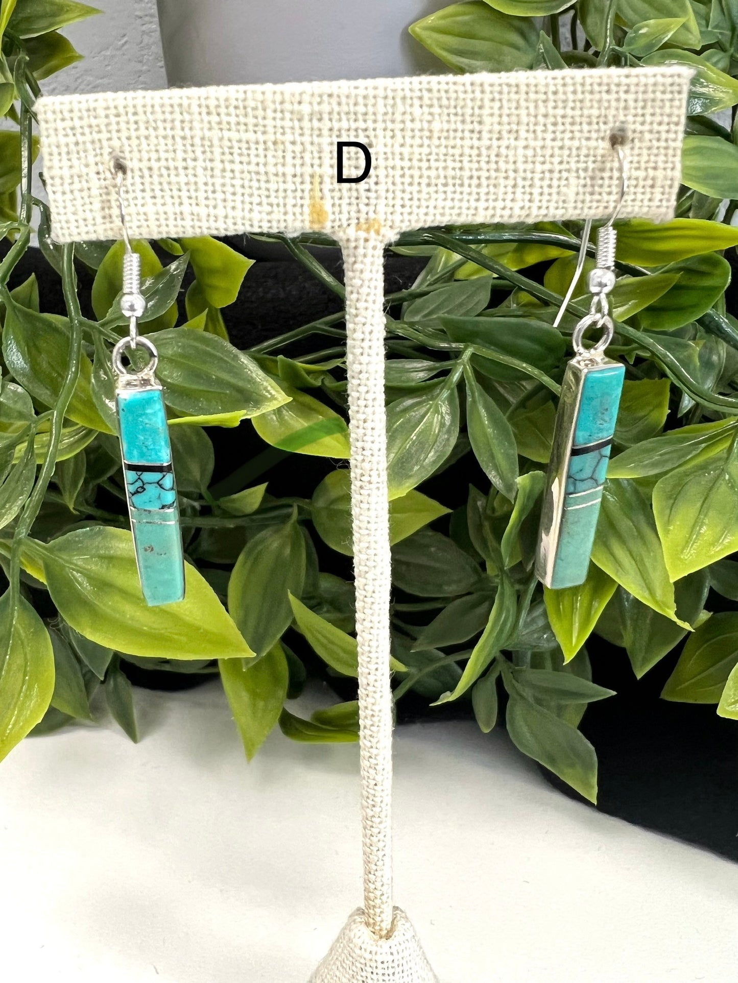 Turquoise Bar Earrings