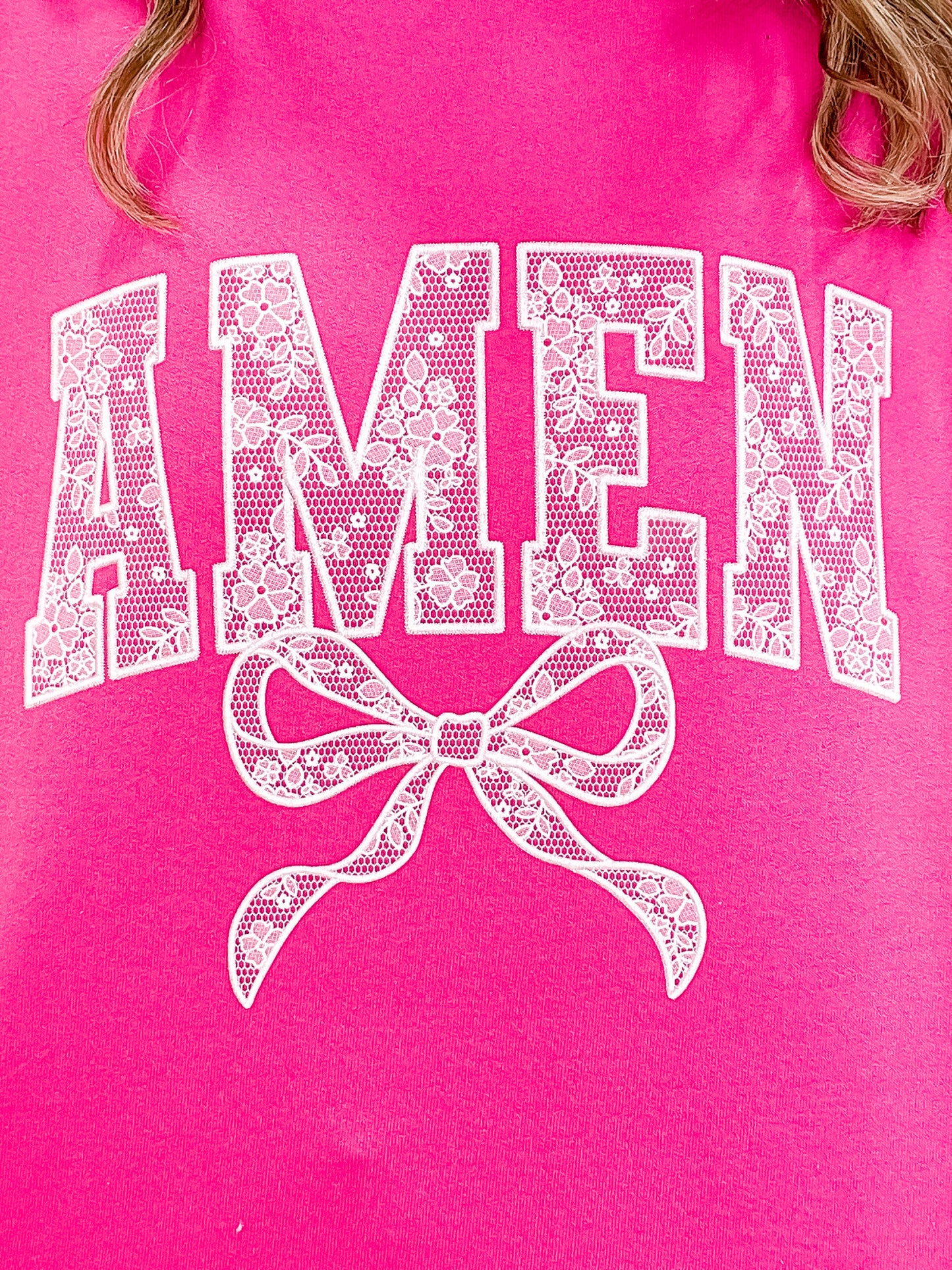 Amen Printed Lace Sweatshirt