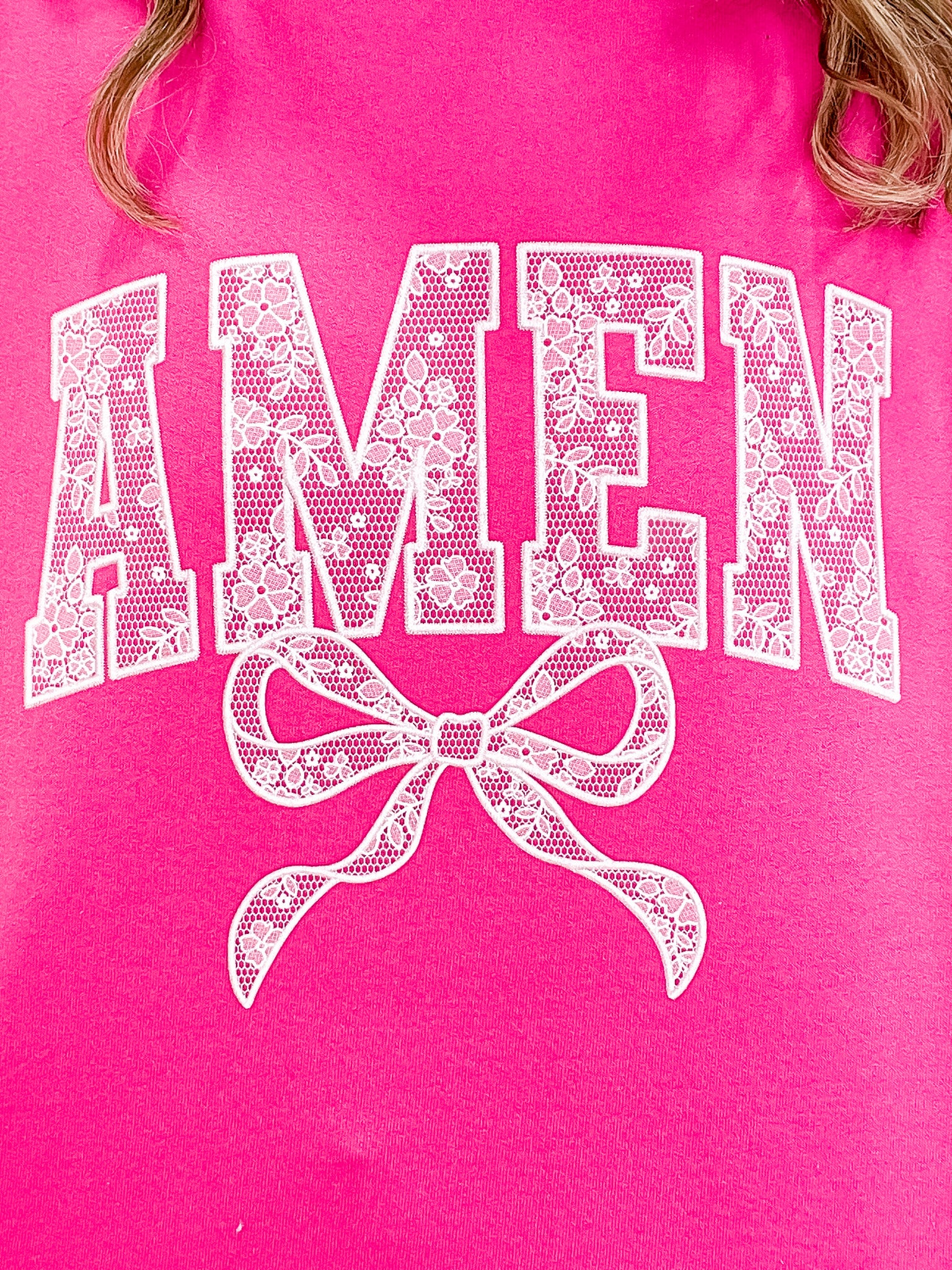 Amen Printed Lace Sweatshirt
