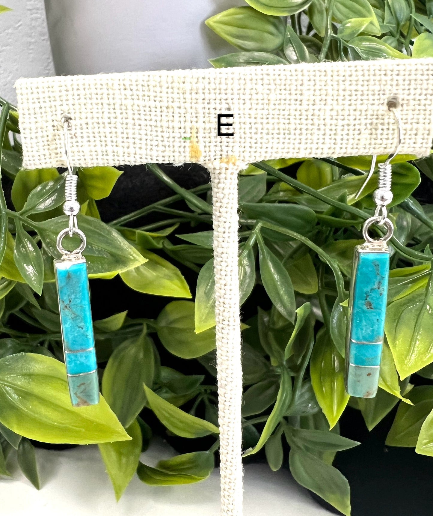 Turquoise Bar Earrings