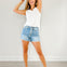 Judy Blue HW Slim Short Foil Seams