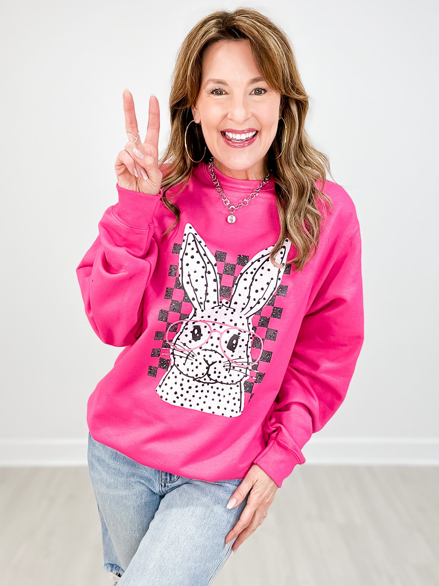 Polka Dot Rabbit Sweatshirt