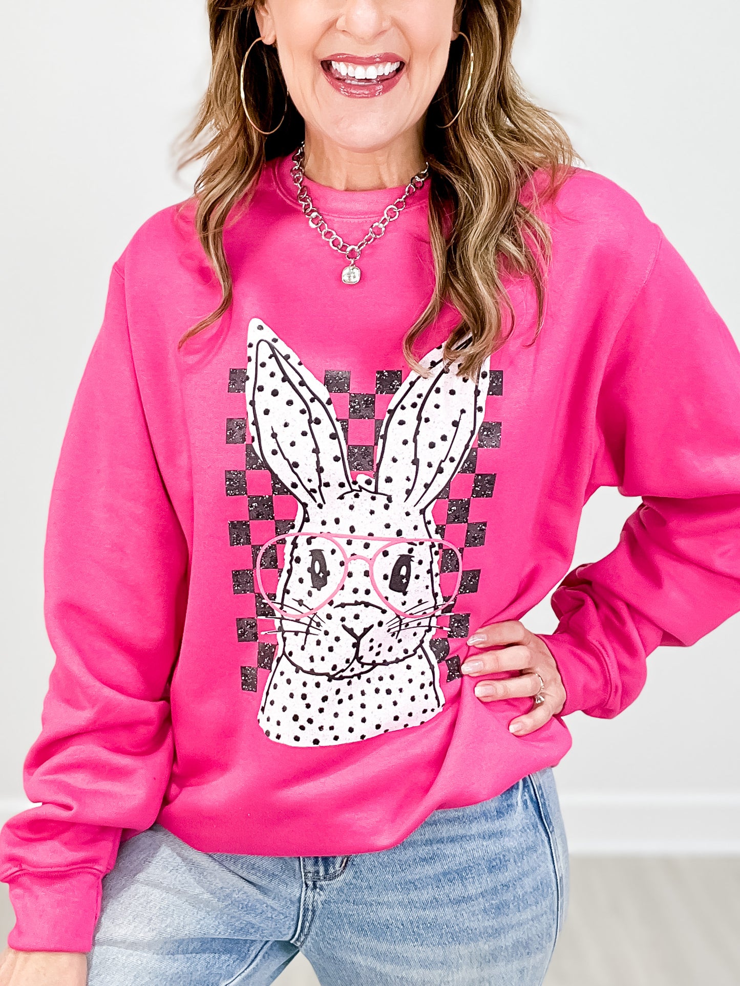 Polka Dot Rabbit Sweatshirt